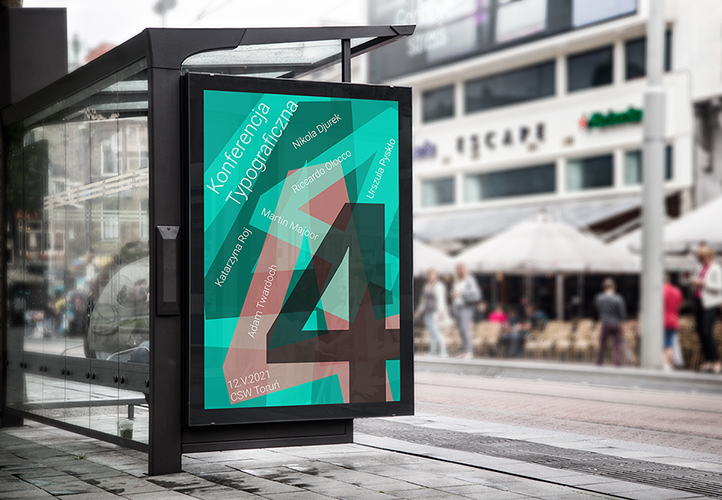 Wizualizacja plakatu 4 edycji konferencji typograficznej